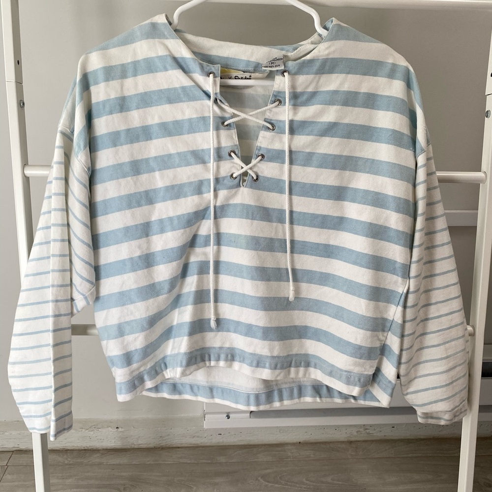 Diane von Furstenberg Vintage Denim Crop Top